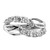 Sterling Silver Rhodium-Plated 2-Row Wave Cubic Zirconia Ring, 2.39 mm - View 5