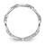 Sterling Silver Rhodium-Plated Cubic Zirconia Bars & Oval Links Band Ring, 4.9 mm - View 2