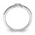 Sterling Silver Rhodium-Plated Cubic Zirconia Infinity Ring, 1.4 mm - View 2