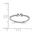 Sterling Silver Rhodium-Plated Cubic Zirconia Infinity Ring, 1.4 mm - View 3
