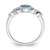 Sterling Silver Rhodium-Plated Lab-Created Opal Ring, 1.78 mm - View 2