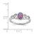 Sterling Silver Rhodium-Plated Lab-Created Opal Ring, 1.78 mm - View 5