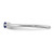 Sterling Silver Rhodium-Plated Blue Cubic Zirconia Ring, 1.18 mm - View 3