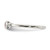 Sterling Silver Rhodium-Plated-Pltd Polished Lab-Created Ruby and White Topaz Ring, 1.65 mm - View 4