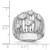 Sterling Silver Rhodium-Plated Pear Cubic Zirconia Fancy Ring - View 3