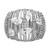 Sterling Silver Rhodium-Plated Pear Cubic Zirconia Fancy Ring - View 5