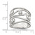 Sterling Silver Fancy Cubic Zirconia Ring, 21 mm Top Length, 18.3 mm Top Width - View 3