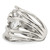 Sterling Silver Fancy Cubic Zirconia Ring, 21 mm Top Length, 18.3 mm Top Width - View 4