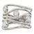 Sterling Silver Fancy Cubic Zirconia Ring, 21 mm Top Length, 18.3 mm Top Width - View 5