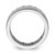 Sterling Silver Rhodium-Plated Cubic Zirconia 3-Row Eternity Ring, 7.6 mm - View 2
