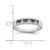 Prizma Sterling Silver Rhodium-Plated Colorful Baguette and White Cubic Zirconia Ring, 2.57 mm - View 5
