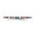 Prizma Sterling Silver Rhodium-Plated Colorful Cubic Zirconia Thin Band Ring, 1.57 mm - View 3