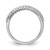 Prizma Sterling Silver Rhodium-Plated Channel-Set Colorful and White Cubic Zirconia Ring, 3.23 mm - View 2