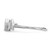 Sterling Silver Rhodium-Plated Stars Adjustable Ring, 1 mm - View 3