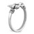 De-Ani Sterling Silver Rhodium-Plated Polished Shackle with Rope Trim Ring, 2 mm - View 6