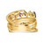 Prizma Sterling Silver Gold-Tone 14K Flash Gold and Silver-Tone Colorful Marquise Cubic Zirconia Ring, 15 mm - View 6