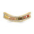 Prizma Sterling Silver Gold-Tone 14K Flash Gold and Silver-Tone White and Colorful Channel-Set Cubic Zirconia Ring - View 3