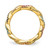 Prizma Sterling Silver Gold-Tone 14K Flash Gold and Silver-Tone Colorful Cubic Zirconia Cuban Link Ring - View 2