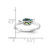 Sterling Silver Rhodium-Plated Abalone Leaf Ring, 1.8 mm - View 3