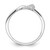 Sterling Silver Polished Rhodium-Plated Cubic Zirconia Knot Ring - View 2
