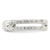 Sterling Silver Polished Cubic Zirconia Chain Detail Ring, 4.86 mm - View 4