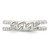 Sterling Silver Polished Cubic Zirconia Chain Detail Ring, 4.86 mm - View 5