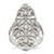Sterling Silver Polished Fancy Cubic Zirconia Ring