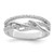 Sterling Silver Rhodium-Plated Cubic Zirconia Twist Ring