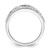 Sterling Silver Rhodium-Plated Cubic Zirconia Twist Ring - View 2