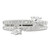 Sterling Silver Cubic Zirconia Ring, Polished, 9.5 mm Top Length, 13.8 mm Top Width - View 5