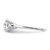 Sterling Silver Rhodium-Plated Cubic Zirconia Two Piece Wedding Set Rings, 2.05 mm - View 7