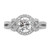 Sterling Silver Rhodium-Plated 2 Piece Cubic Zirconia Bridal Ring Set - View 3