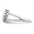 Sterling Silver Rhodium-Plated Round White Lab-Created Opal Inlay Ring - View 4