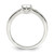 Sterling Silver Cubic Zirconia & Chinese Crystal Teardrop Ring, 2 mm - View 2
