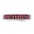 Sterling Silver Rhodium-Plated Polished Red Crystal Ring - View 5