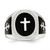 Sterling Silver Black Agate Ring - View 5
