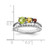 Sterling Silver Rhodium-Plated 1.02t.W. PE/CI/GA/WT Bypass Ring, 2.45 mm - View 3