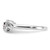 Sterling Silver Rhodium-Plated Garnet and Cubic Zirconia Swirl Ring, 1.89 mm - View 3
