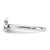 Sterling Silver Rhodium-Plated Amethyst Ring, 2.44 mm - View 3
