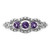Sterling Silver Rhodium-Plated Amethyst Ring, 2.37 mm - View 4
