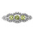 Sterling Silver Rhodium-Plated Peridot Ring, 2.48 mm - View 4