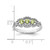 Sterling Silver Rhodium-Plated Peridot Ring, 2.48 mm - View 5