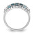 Sterling Silver Rhodium-Plated London Lt. Swiss Blue and White Topaz Ring, 2.34 mm - View 2