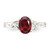 Sterling Silver Polished Garnet Ring, 2.06 mm - View 4
