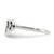 Sterling Silver Antiqued Heart with Celtic Knot Ring, 1.2 mm - View 3