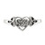 Sterling Silver Antiqued Heart with Celtic Knot Ring, 1.2 mm - View 4