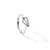 Sterling Silver Rhodium-Plated Cubic Zirconia Heart with Arrow Adjustable Ring, 2.2 mm - View 7