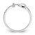 Sterling Silver Rhodium-Plated Heart and Cubic Zirconia Cross Ring, 1.45 mm - View 2