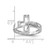 Sterling Silver Rhodium-Plated Inri Crucifix Ring, 2.4 mm - View 5
