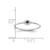 Sterling Silver Rhodium-Plated Blue and Clear Cubic Zirconia Evil Eye Ring, 1.2 mm - View 5